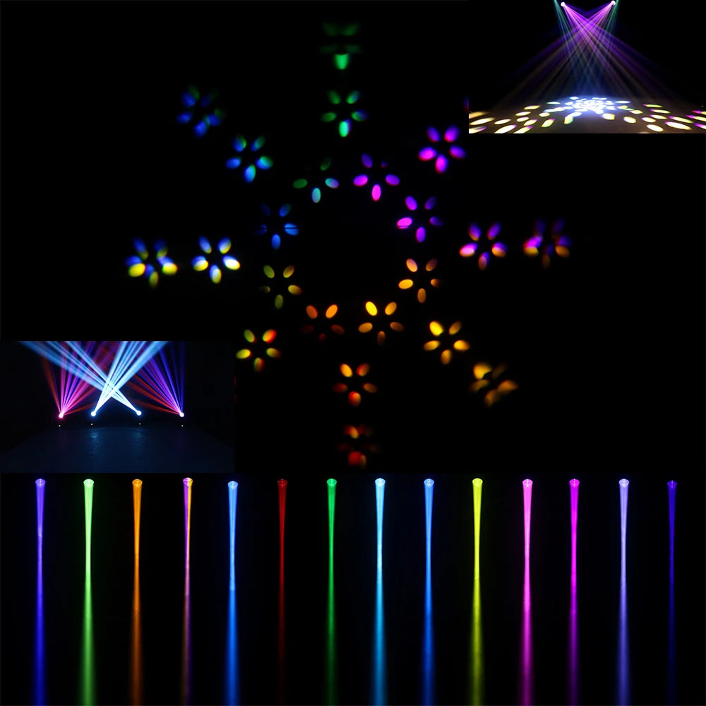 SHEHDS 275W Moving Head Light Double Prism DMX512 Stage Lighting