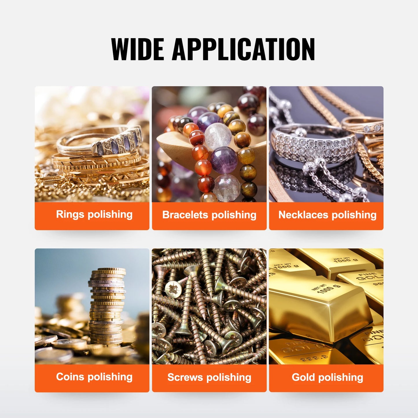 SucceBuy Rotary Tumbler Surface Polisher for Jewelry Finishing