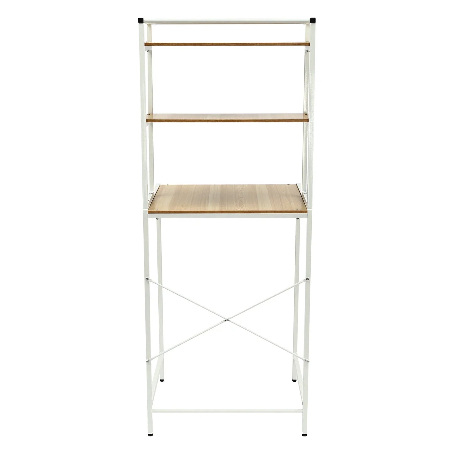 NEWEST Three-Tier Washer and Dryer Storage Shelf,Compartment Bathroom Space Saving Organizer Rack 22 lbs Each Tier Capacity