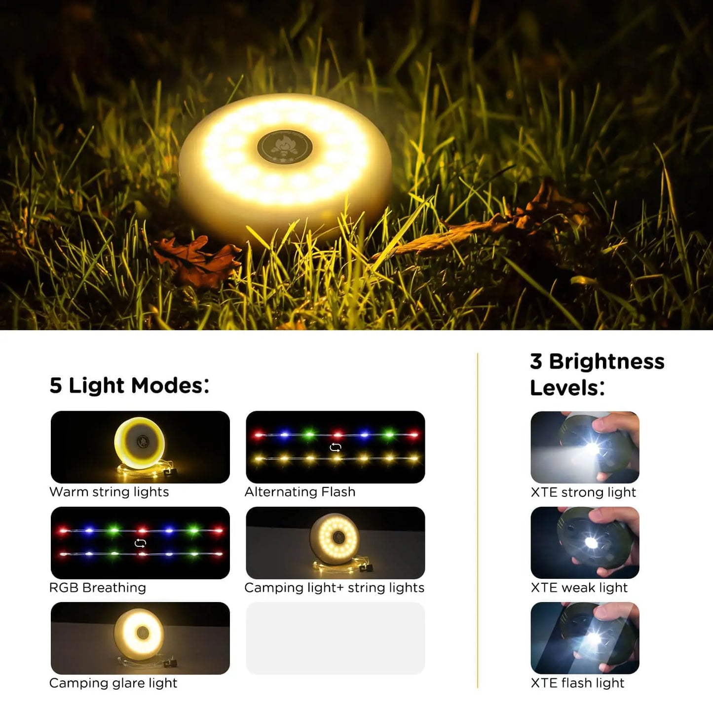 Christmas LED String Light With Rechargeable Lantern