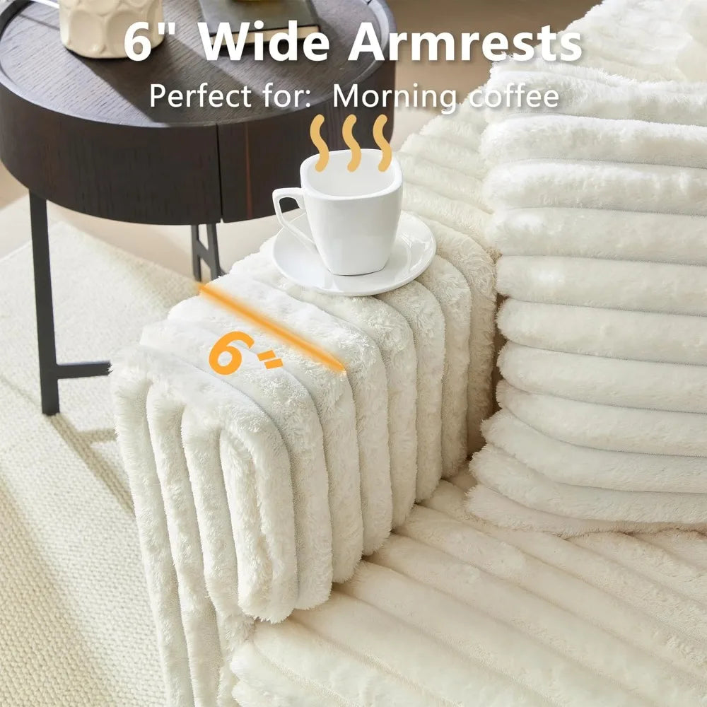 DAFIFY Cloud Couch Convertible Sofa With 6 Pillows