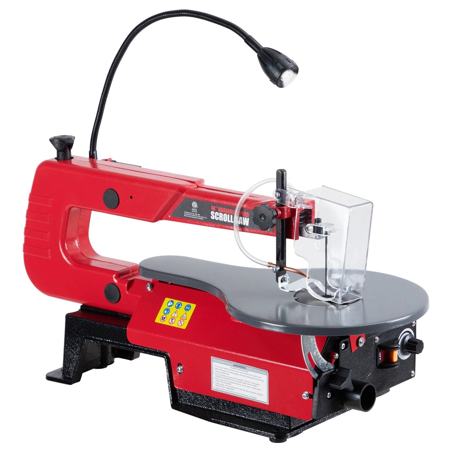 HiMISS Scroll Saw With Tilting Table, LED Light, Dust Port
