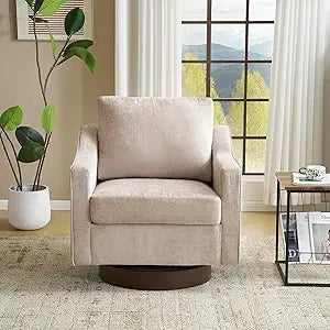 DAFIFY Mid Century Swivel Accent Chair 360 Degree Upholstered Armchair