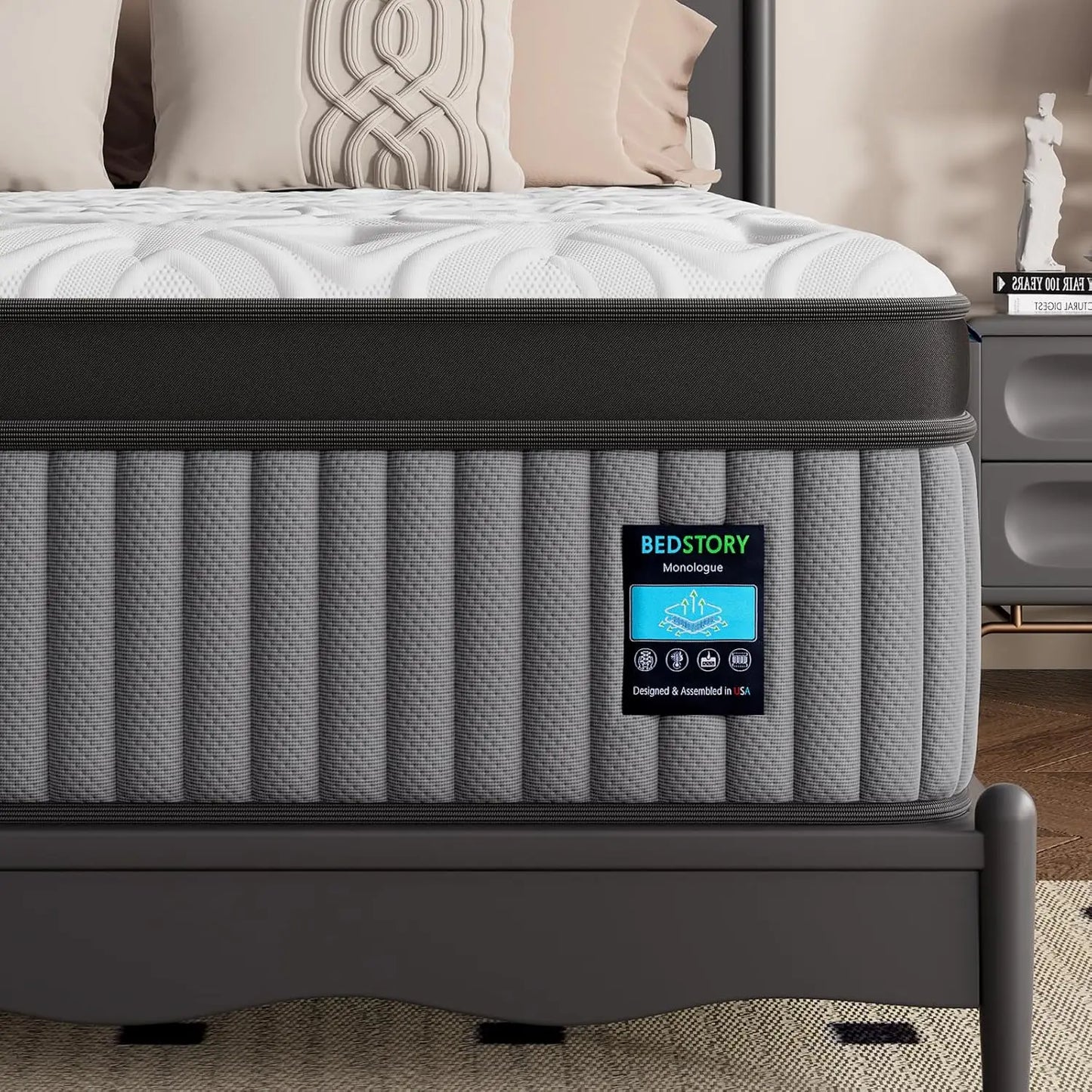 Extra Firm Hybrid Mattress With 7Zone Support And Pain Relief