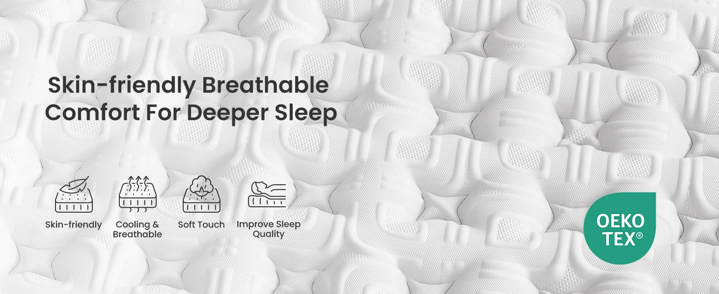 Extra Firm Hybrid Mattress With 7Zone Support And Pain Relief