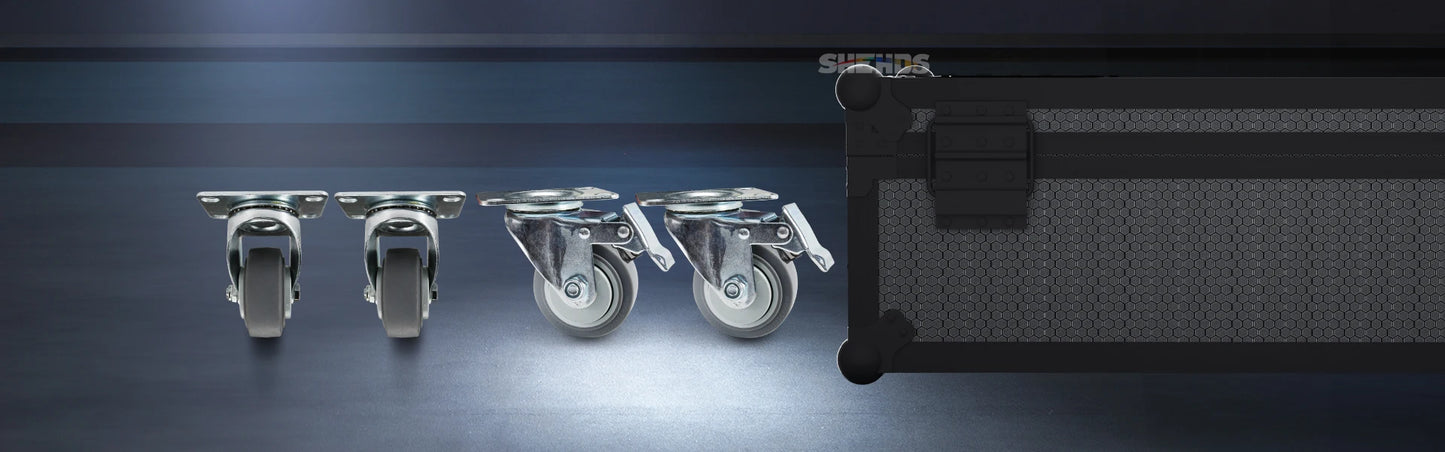 SHEHDS Wireless Battery PAR Light With Flight Case RGBWA UV