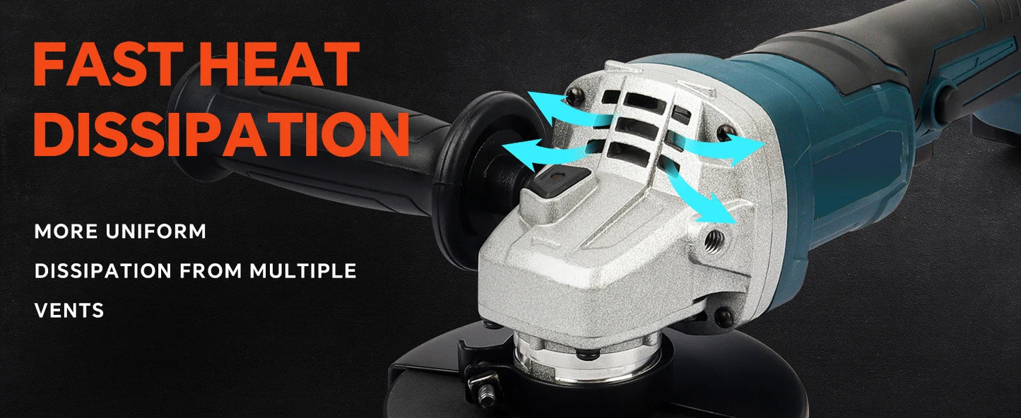 Magnitt Brushless Angle Grinder, Variable Speed, M14 Battery Included