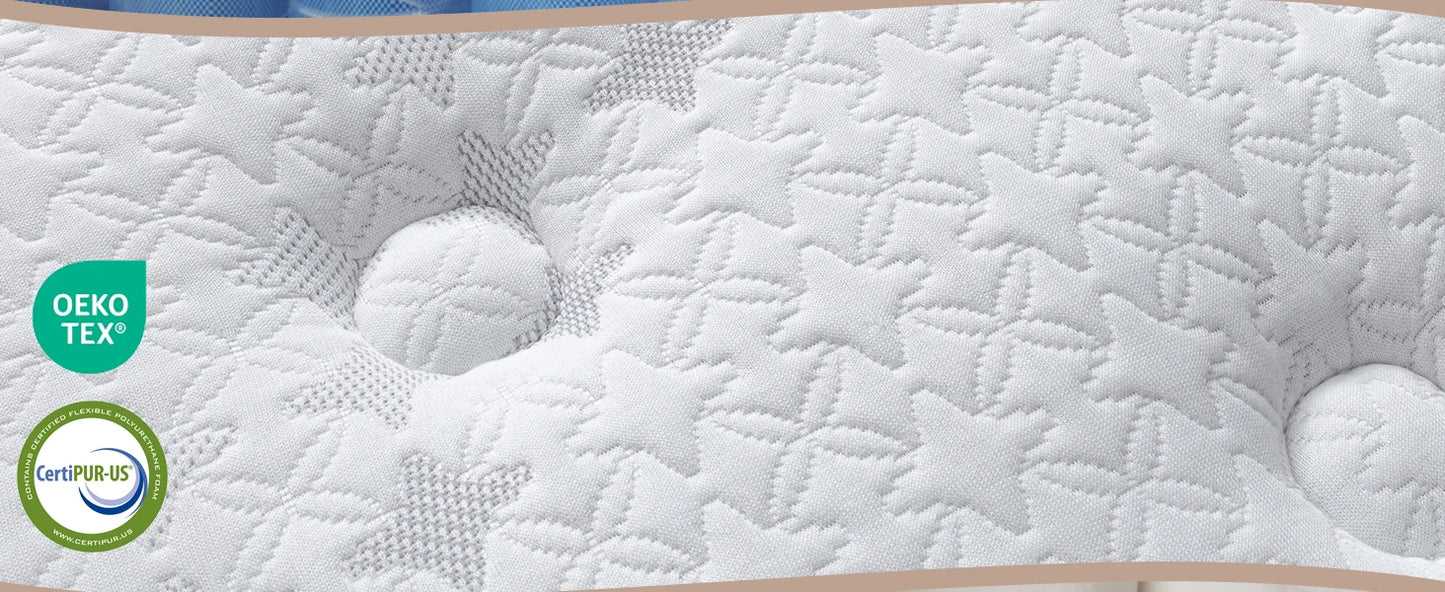 NONECN Hybrid Mattress Bed In A Box With Lumbar Support