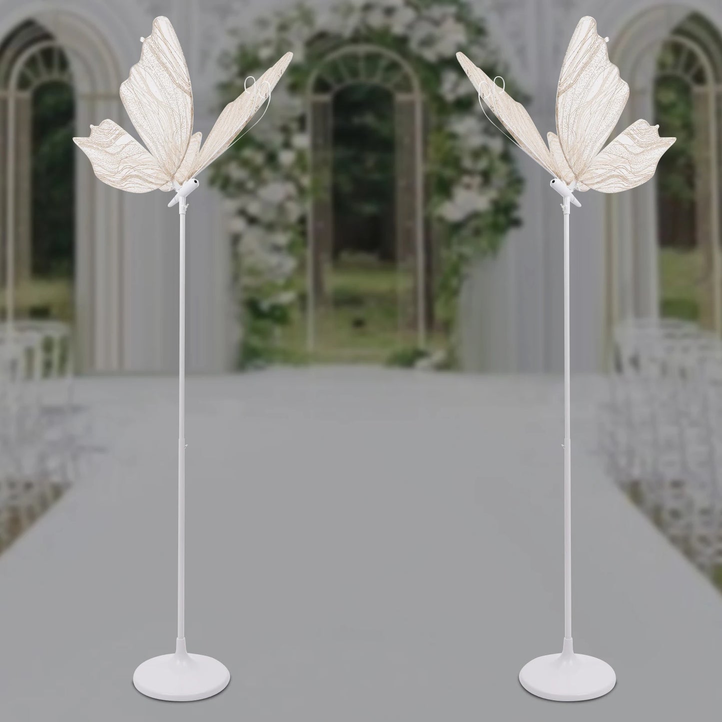 Butterfly LED Floor Lamp Set For Romantic Wedding Decor