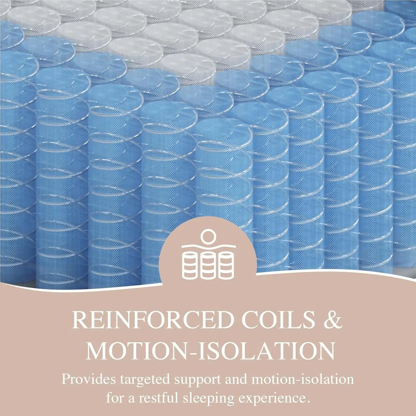 NONECN Hybrid Mattress Bed In A Box With Lumbar Support