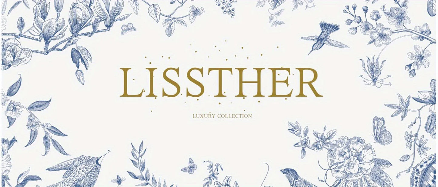 LISSTHERCN 3Piece 600TC Egyptian Cotton Duvet Cover Set Paisley Royal