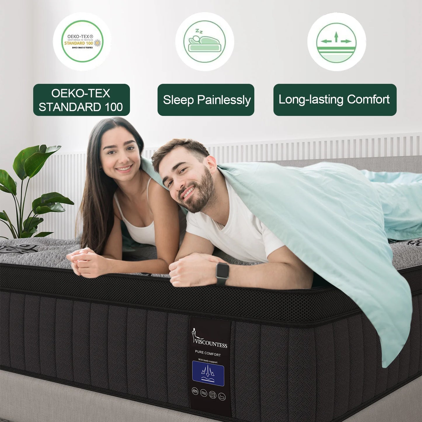 Sweetlove Gel Foam Hybrid Mattress Pocket Spring In A Box